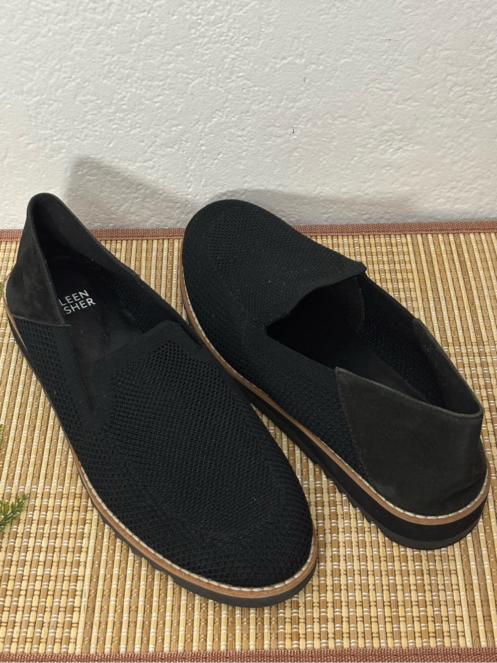 Eileen Fisher Woman Knit Slip On Loafers Size: 7.5